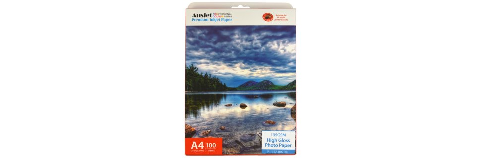 135gm A4 High Gloss Photo Paper (100 Sheets) - Photo Papers
