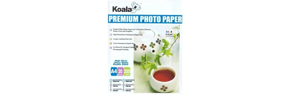 200gm A4 High Gloss Matte Photo Paper 20 Sheets